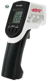 Máy đo nhiệt độ bằng hồng ngoại có jack cắm sensor ngoài đo tâm sản phẩm EBRO TFI 550